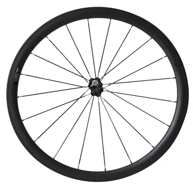 650C 38mm Clincher 20.5mm Wide Carbon Fiber Road Bike V-brakFront Wheel 20 Holes
