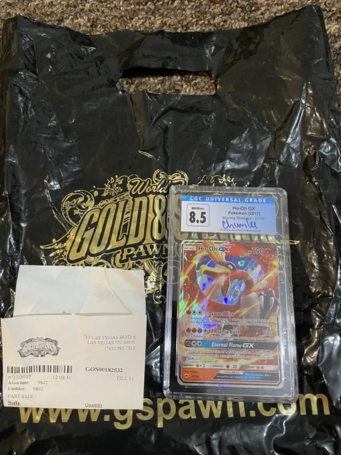 Pokemon S&M Burning Shadows Set ULTRA RARE Ho-Oh GX 21/147 - NM/Mint + (8.5) 3