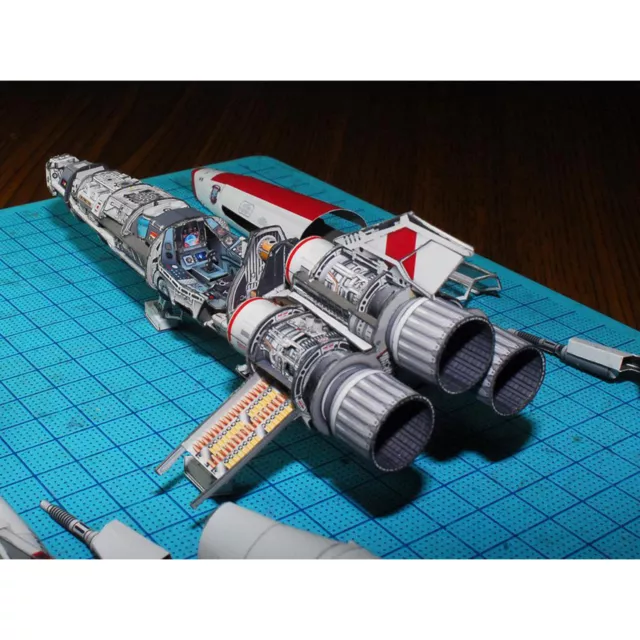 Battlestar Galactica  MK2 Ship 3D Model Kit Replica Spaceship DIY 15x9cm