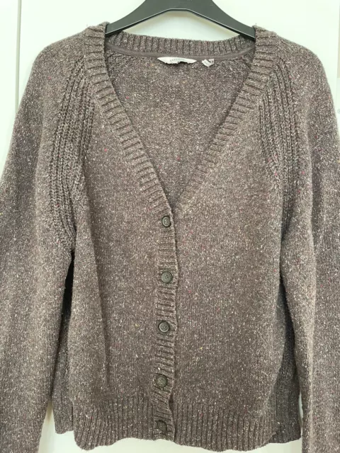 Fat Face Brown Cardigan Size 16