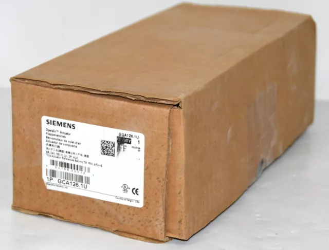 *NEW* Siemens GCA126.1U Open Air Actuator