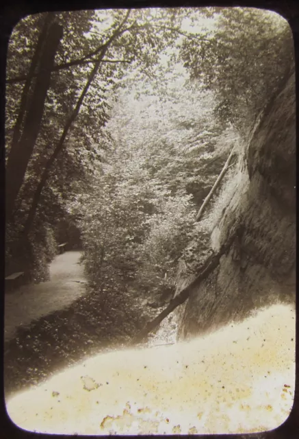 Glas Magic Lantern Rutsche SANKLIN CHINE NO5 C1890 ISLE OF WIGHT FOTO IOW