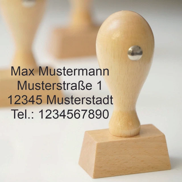 Stempel - Adressstempel LABEL TICKET I im Poststempel Look, individuell