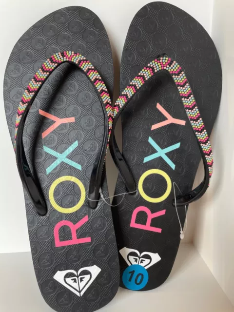 Roxy Flip Flops size 10 Black