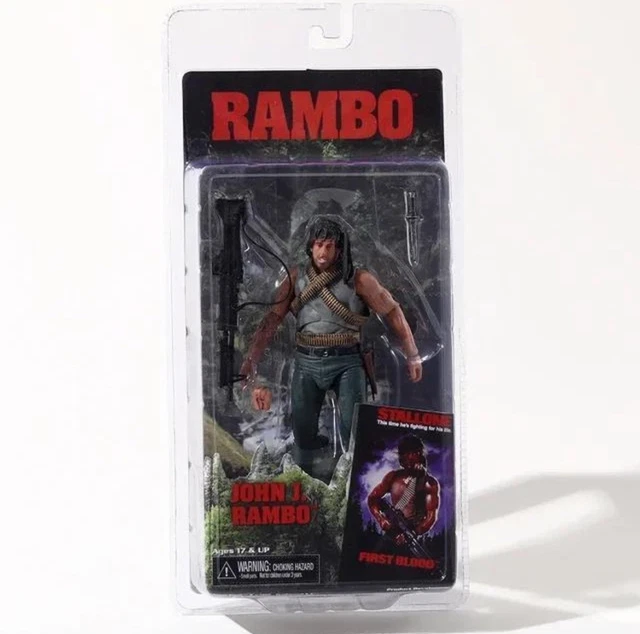 NECA RAMBO FIRST Blood John J Rambo Stallone PVC Action Figure New In ...