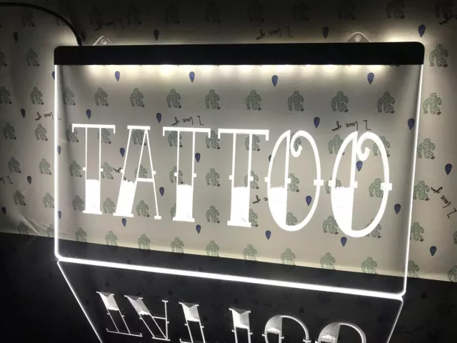 Tattoo Artist Shop Open LED Neon Light Sign Body Piercing Studio Wall Art Décor