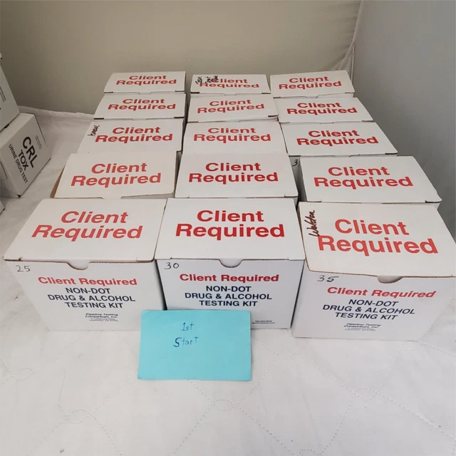 Lote de 15 kit de prueba de drogas y alcohol sin puntos requerido por el cliente