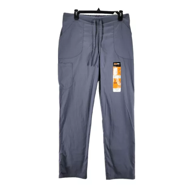 SCRUBSTAR PREMIUM SCRUBWEAR Gray DRAWSTRING CARGO PANTS Sz S