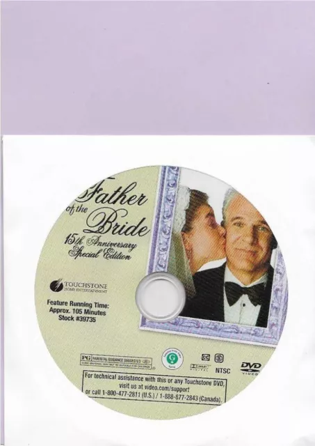 Father of the Bride (1991) - DVD - DISC ONLY - Steve Martin