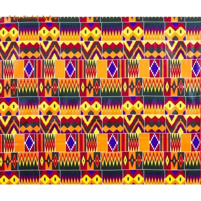 Stylish African Wax Print Cotton Fabric Patchwork Pattern for Dressmaking