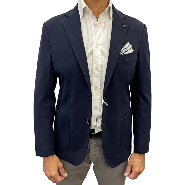 Giacca Uomo Elegante Casual Blazer Autunno Slim Fit Made in Italy Sartoriale