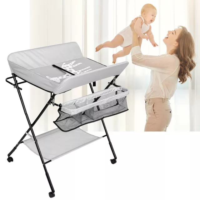 Baby Wickeltisch Badewanne Wickelkommode Wickelauflage Klappbar mit Auflage