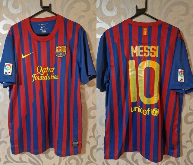 MESSI FC Barcelona Home Football Shirt 2011/2012 Nike Jersey Camiseta Barca XL