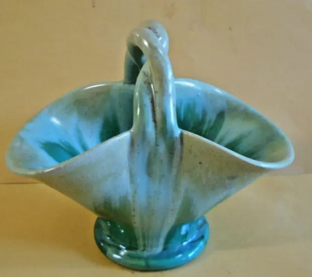 Vintage Australian Pottery Remued Studio Drip Glaze Vase Art Deco # 1-6