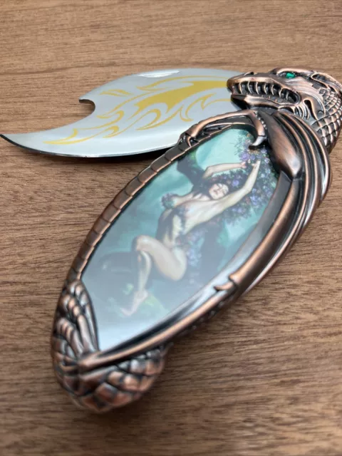 Franklin Mint Knife Boris Vallejo Fantasy Collection "Goddess Of Temptation"