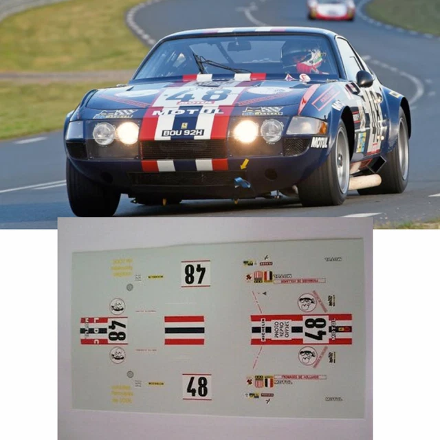 Miniature Ferrari 365 GTB4 Daytona 1/18 – Le Mans 1974 – TOP MARQUES COLLECTIBLES