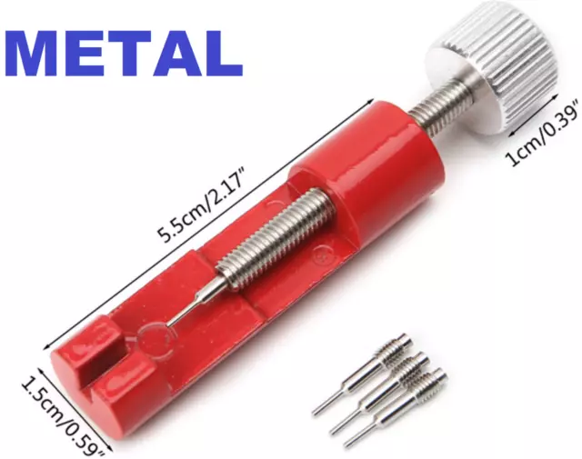 Link Watch Remover Strap Tool Kit Repair Bracelet Band Pin Adjuster Metal Opener