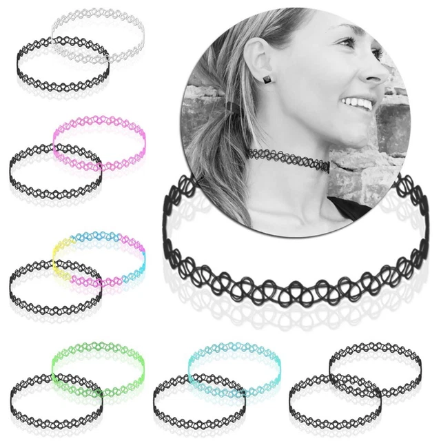 Collier Ras Du Cou Femme - Choker Velours Avec Pendentif Cœur Et Croix - Bijou Fantaisie Noir Ou Or