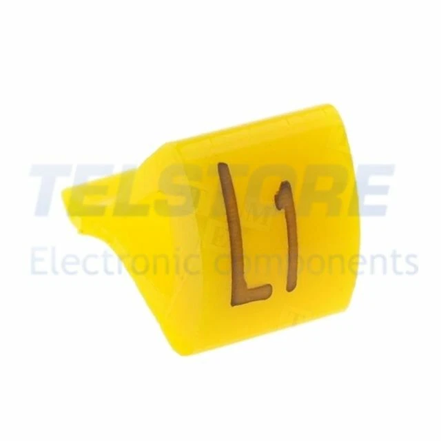 1Confezione  Segna cavi per cavi e fili 3÷6,5mm H 8mm A 8mm L 5mm  .