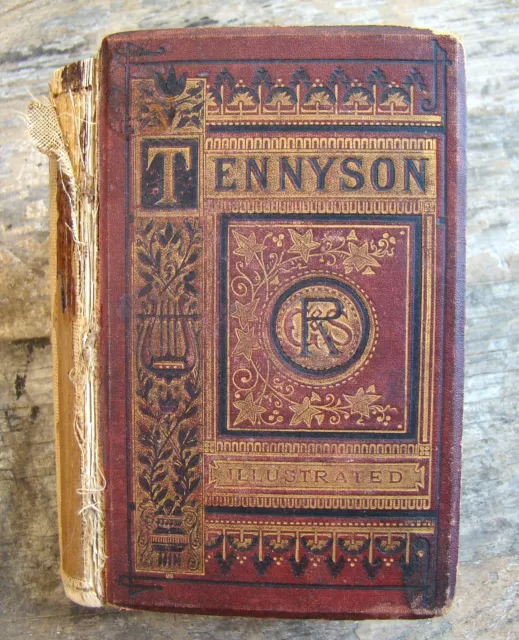 Tennyson ~Antique HC~ Alfred Lord English Victorian Poet Laureate Illustrated