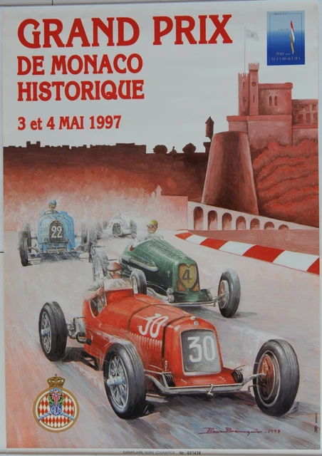 Affiche Officielle Rallye Historique De Monaco Monte-Carlo 1999