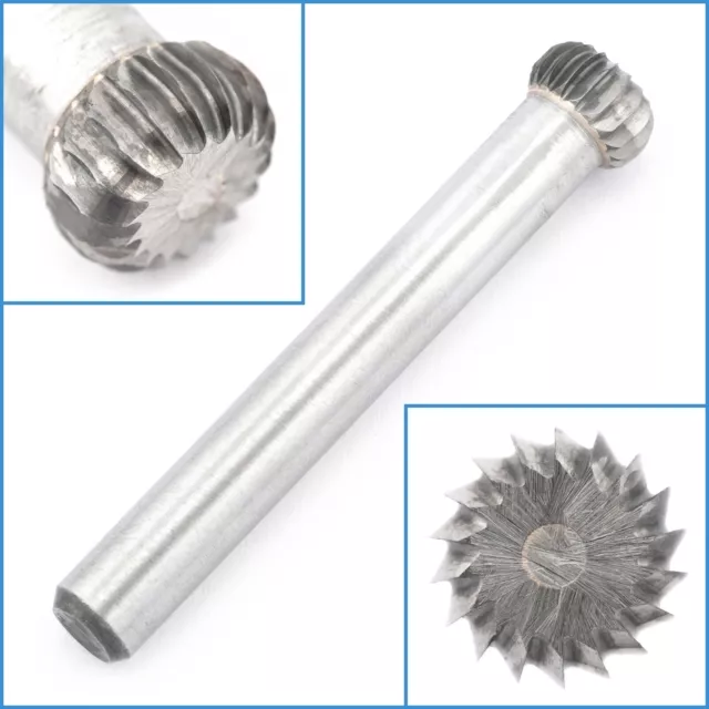 8mm x 4mm Carbide Rotary File Carving Rasp Burr Disc Grinding Milling Drill Bit