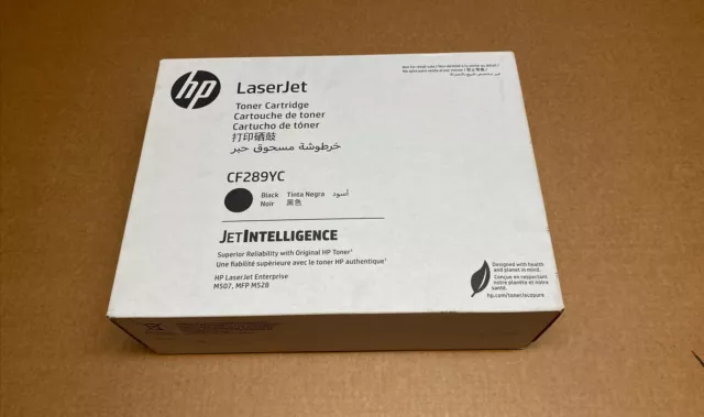 1x HP Genuine 89Y CF289Y Black Toner for LASERJET M507, M528 - 20,000 Pages