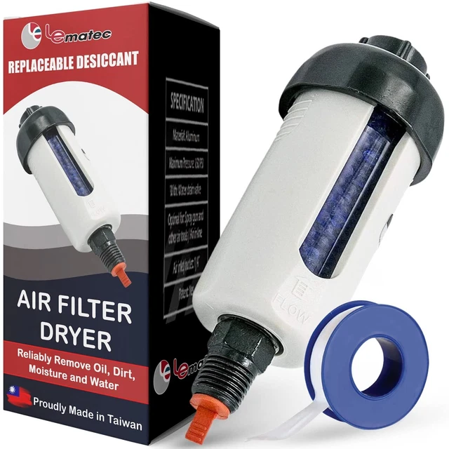 Air Dryer for Compressors - Desiccant Filter, Water Separator (ZN312-D-C1)
