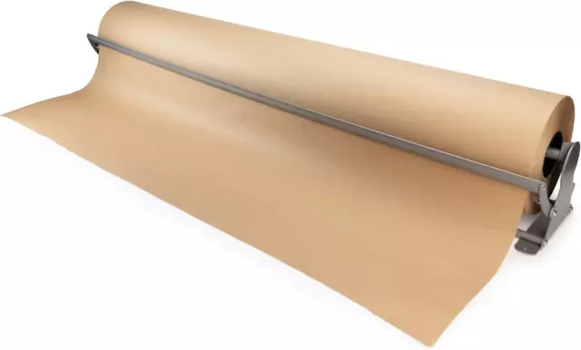 48" Kraft Paper Roll Dispenser & Cutter for Rolls up to 48" Wide and 9" in Diame