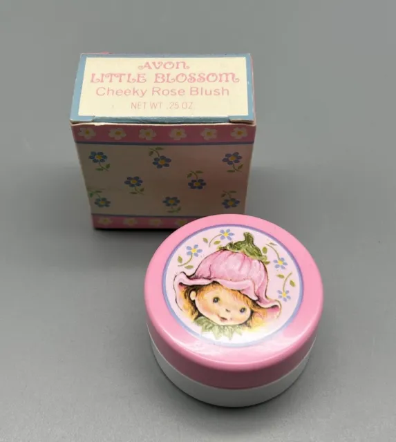 VTG 1983 Avon Little Blossom Fairy Cheeky Rose Blush .25 oz New In Box As Is