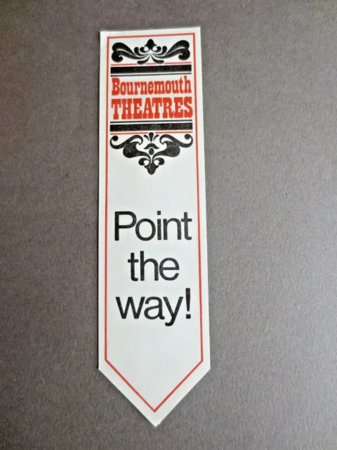 1980 Bookmark BOURNEMOUTH THEATRES Summer Season Paul Daniels Little & Large