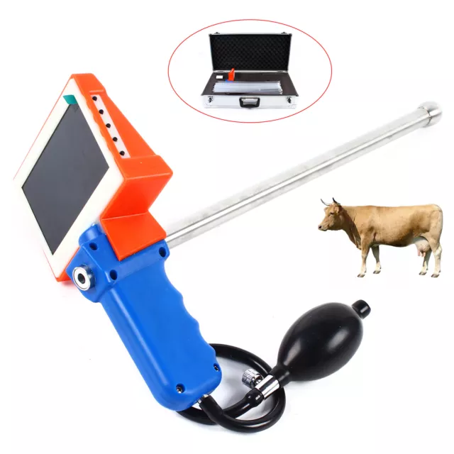 Visual Insemination Tool for Cows Cattle Artificial Insemination Gun w/HD Screen