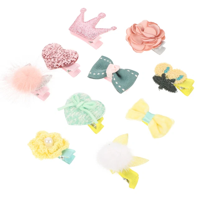 Dog Hairpin Childrens Hair Clips Kids Hair Accessories Cat Puppy Topknot Cloth