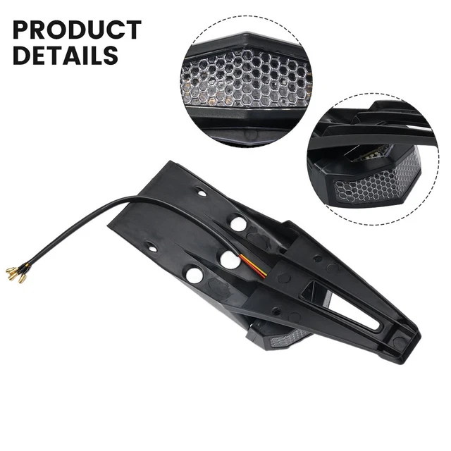 Feu Arrière De Plaque D'immatriculation LED - ABS Et Métal - Universel Pour Camping-car, Remorque