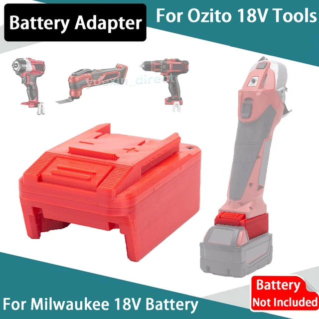 Adaptador De Bateria Milwaukee Makita LXT 18V Li-Ion Battery To