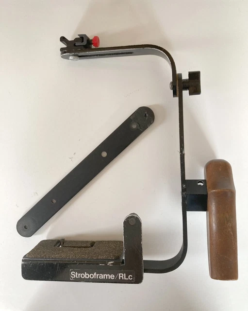 Stroboframe RLc Wooden Grip Camera Flash Bracket For Medium format cameras