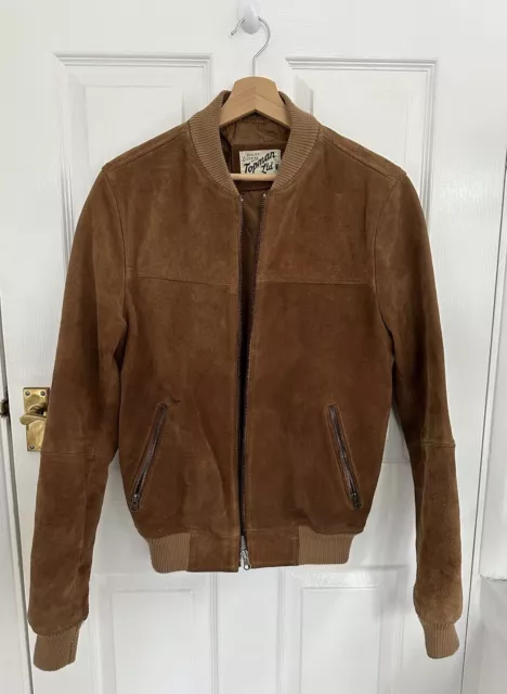 Topman Suade leather jacket Small