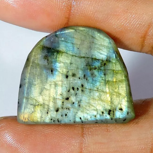 Naturel Labradorite Druse Desseré Gemme Ovale Cabochon 84.00 Carats 31x26x10 MM