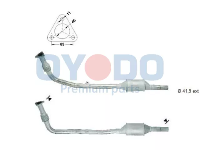 Katalysator Oyodo 10N0005-OYO für VW POLO 3 6N1 LUPO 1 6X1 6E1 SEAT AROSA 6H1