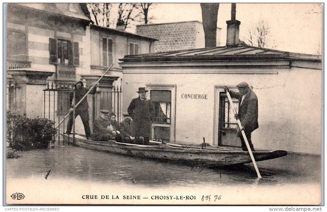94 CHOISY LE ROI - scene pendant la crue de 1910