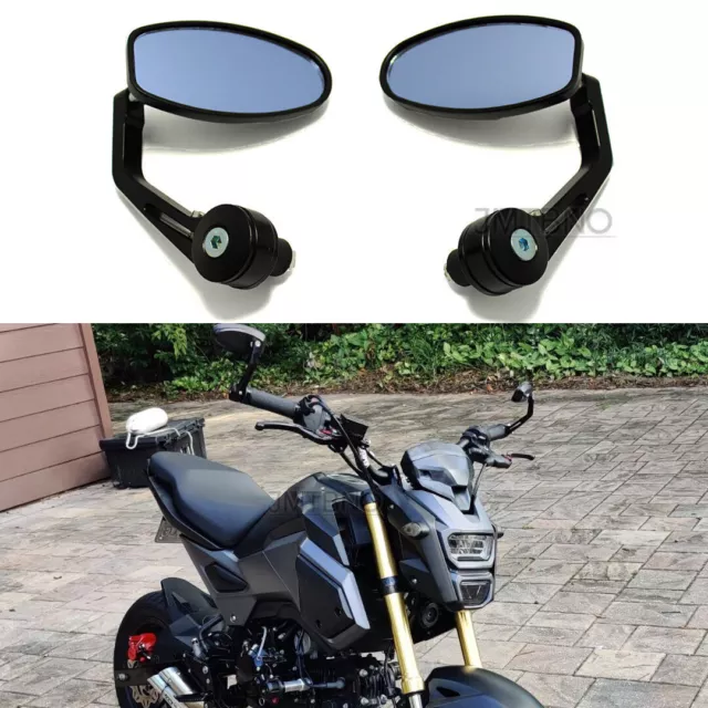 MOTORCYCLE 7 8 HANDLE Bar End Rear Mirrors For Honda Grom 125