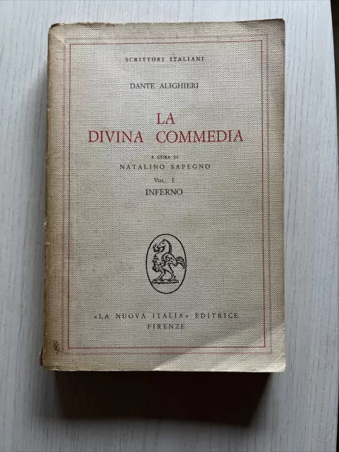 La Divina Commedia: Inferno, vol 1.  Natalino Sapegno