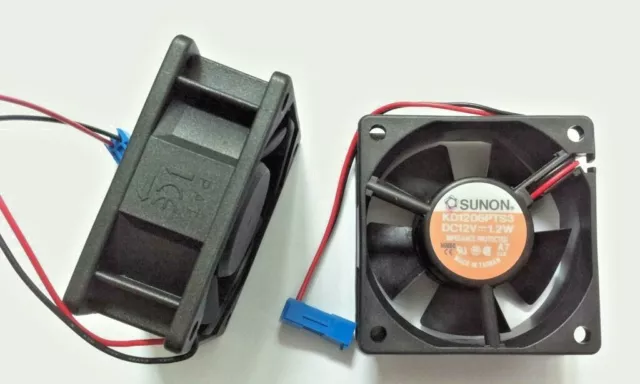 15 Stück Lüfter Sunon 60x60x25 DC12V 1,2 Watt - KD1206PTS3