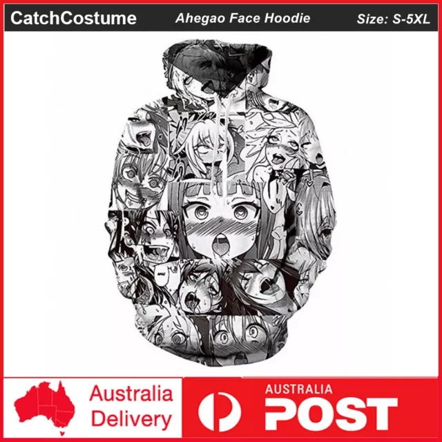 Anime cheap face hoodie