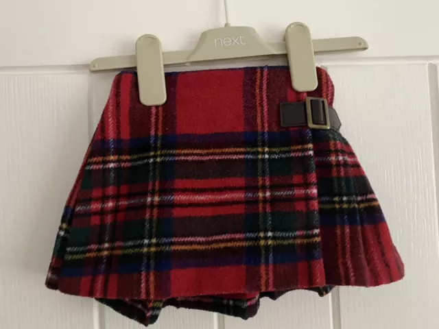 NEXT Baby Girls Tartan Skirt Size 6-9 Months - Christmas?