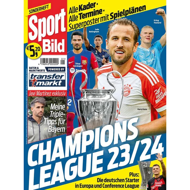 SPORT BILD SONDERHEFT Champions League 2023/2024 EUR 21,04 - PicClick DE