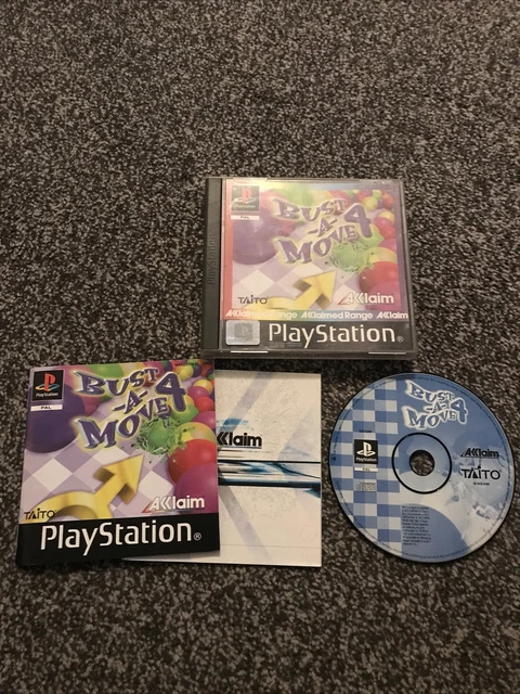 Sony PlayStation 1 PS 1 PS 2 Game Complete Bust A Move 4 Taito 0000