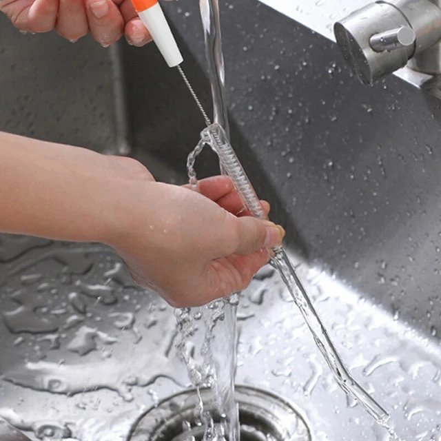 Multifunctional Straw Brush Milk Bottle Straw Brush Small Brush Cleaner To'DB
