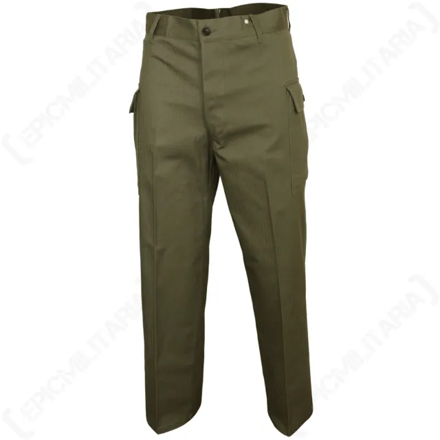 WW2 US Army HBT OD7 Trousers - Reproduction American Olive Drab Military