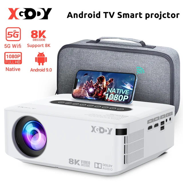 Projector 12000 Lms 4K 1080P HD 3D LED Mini WiFi Video Home Theater Cinema HDMI